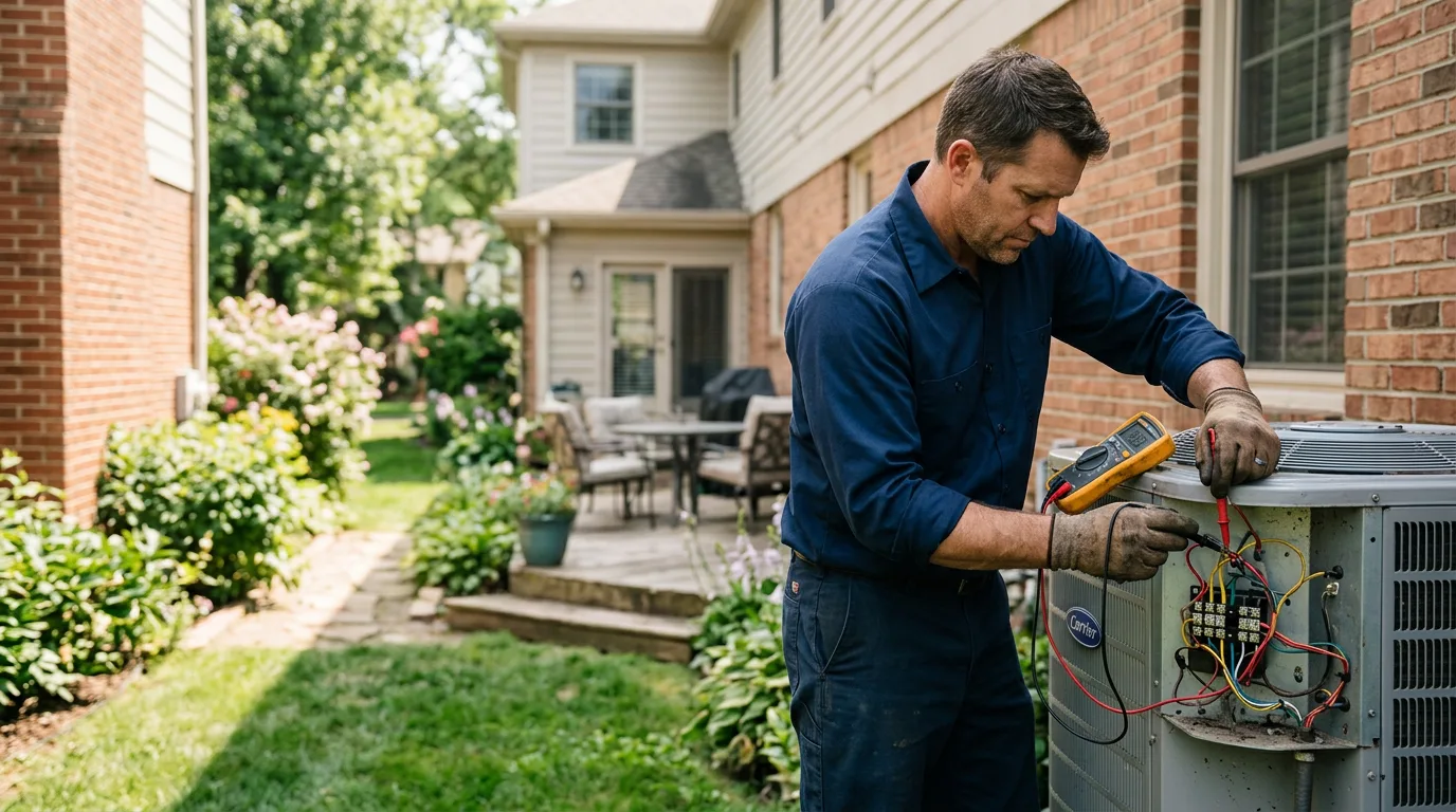 HVAC technician working near Hillsborough, NJ